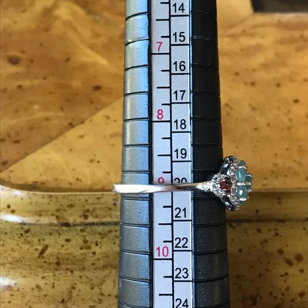 Natural Grandidierite Sterling Silver Ring Size 9